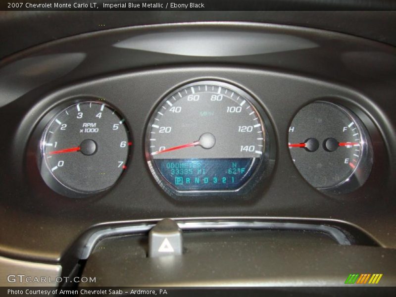 Imperial Blue Metallic / Ebony Black 2007 Chevrolet Monte Carlo LT