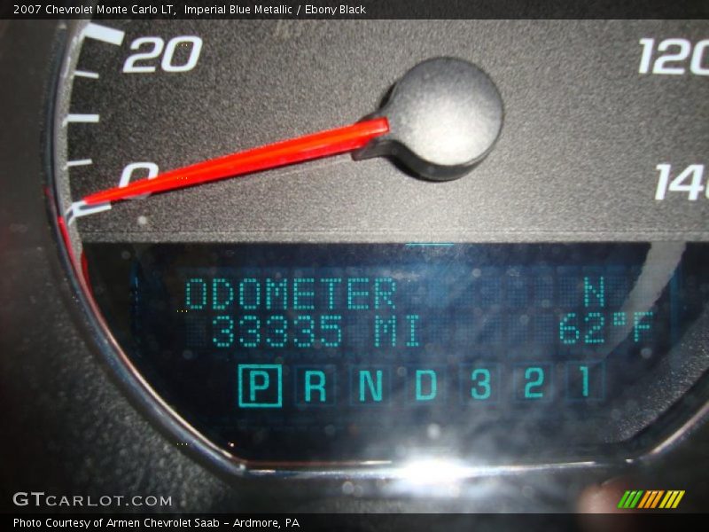 Imperial Blue Metallic / Ebony Black 2007 Chevrolet Monte Carlo LT