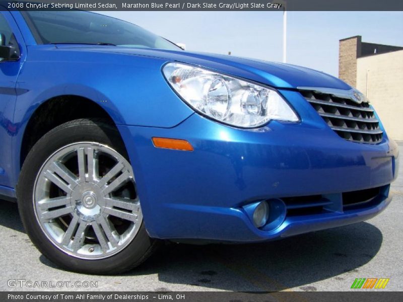 Marathon Blue Pearl / Dark Slate Gray/Light Slate Gray 2008 Chrysler Sebring Limited Sedan