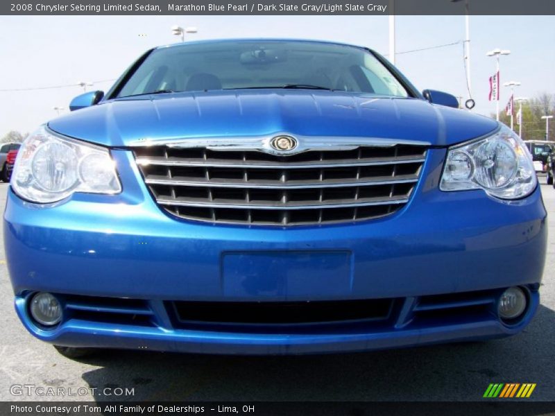 Marathon Blue Pearl / Dark Slate Gray/Light Slate Gray 2008 Chrysler Sebring Limited Sedan