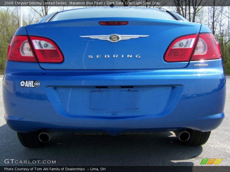 Marathon Blue Pearl / Dark Slate Gray/Light Slate Gray 2008 Chrysler Sebring Limited Sedan