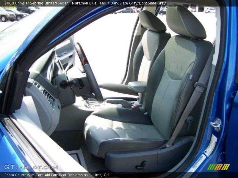 Marathon Blue Pearl / Dark Slate Gray/Light Slate Gray 2008 Chrysler Sebring Limited Sedan