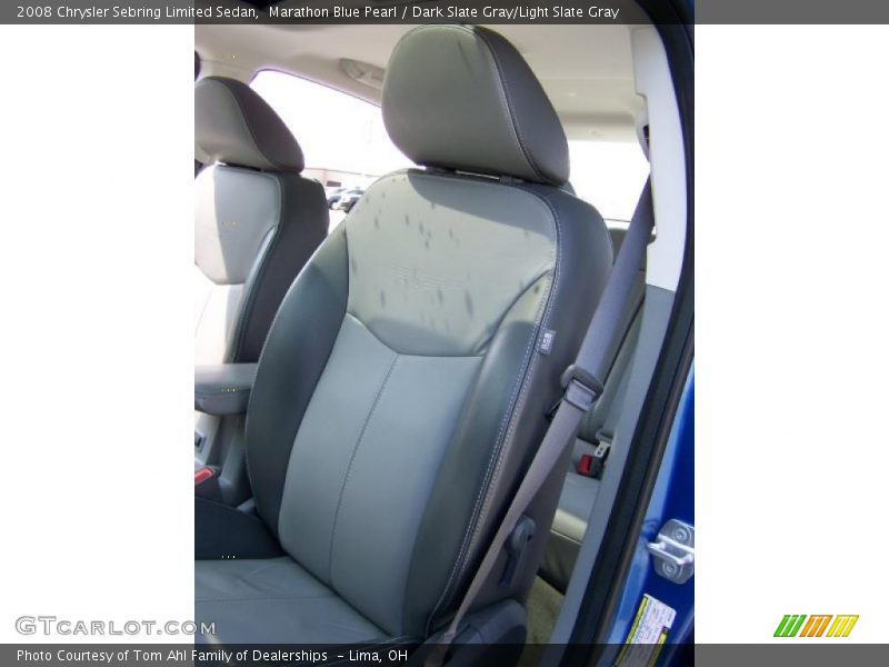 Marathon Blue Pearl / Dark Slate Gray/Light Slate Gray 2008 Chrysler Sebring Limited Sedan
