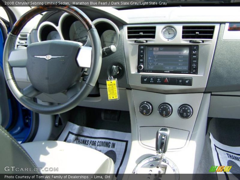 Marathon Blue Pearl / Dark Slate Gray/Light Slate Gray 2008 Chrysler Sebring Limited Sedan