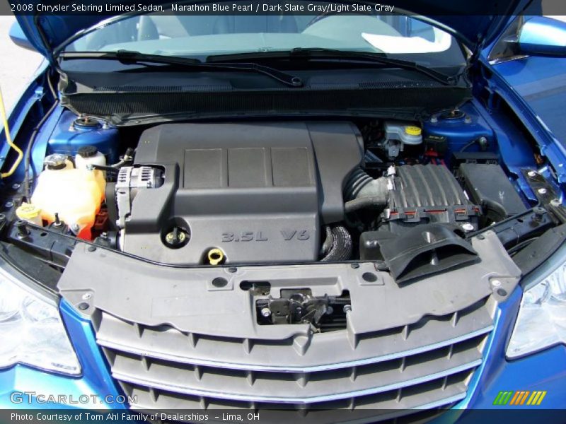 Marathon Blue Pearl / Dark Slate Gray/Light Slate Gray 2008 Chrysler Sebring Limited Sedan