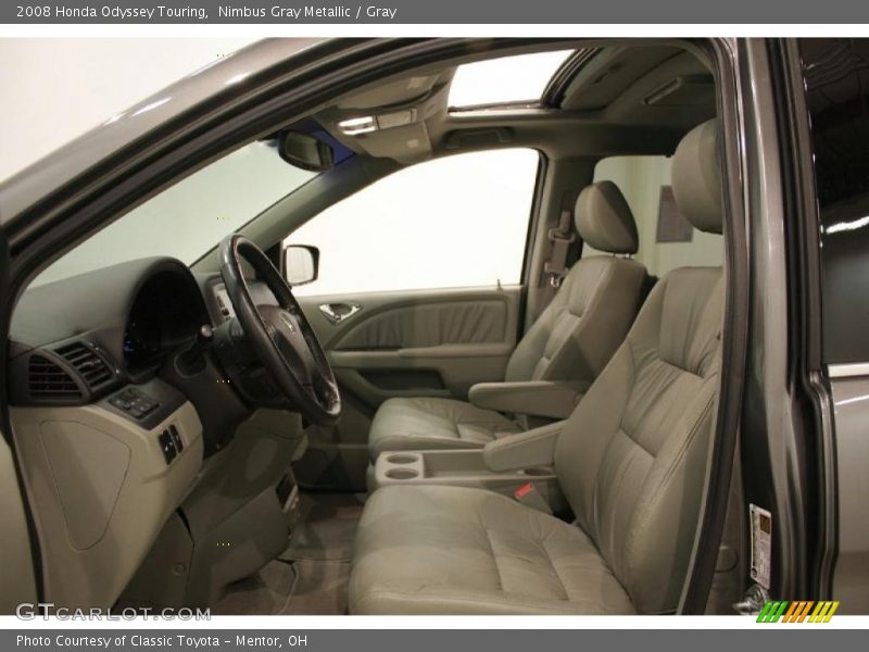 Nimbus Gray Metallic / Gray 2008 Honda Odyssey Touring