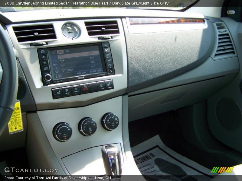 Marathon Blue Pearl / Dark Slate Gray/Light Slate Gray 2008 Chrysler Sebring Limited Sedan