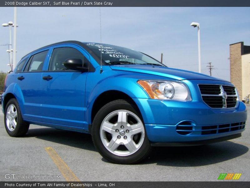 Surf Blue Pearl / Dark Slate Gray 2008 Dodge Caliber SXT