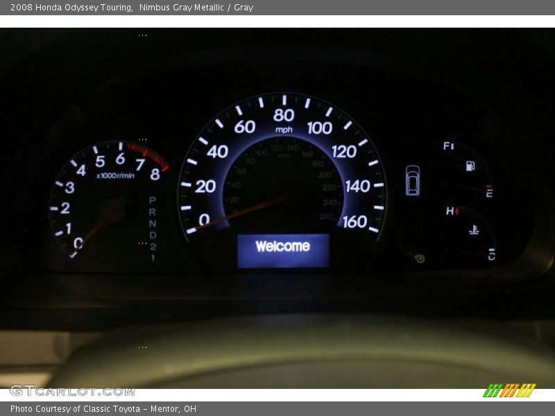 Nimbus Gray Metallic / Gray 2008 Honda Odyssey Touring