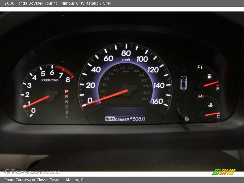 Nimbus Gray Metallic / Gray 2008 Honda Odyssey Touring