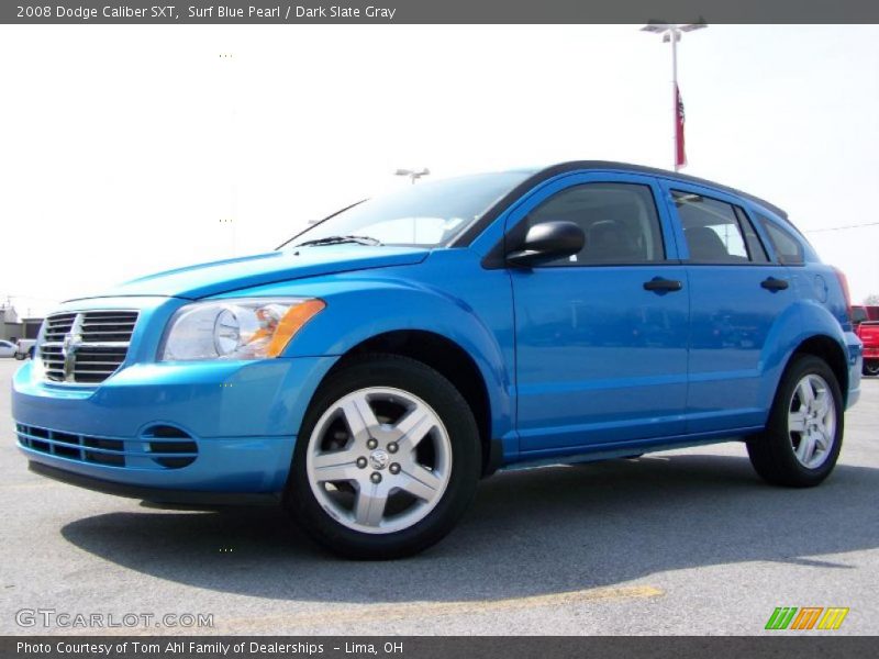 Surf Blue Pearl / Dark Slate Gray 2008 Dodge Caliber SXT