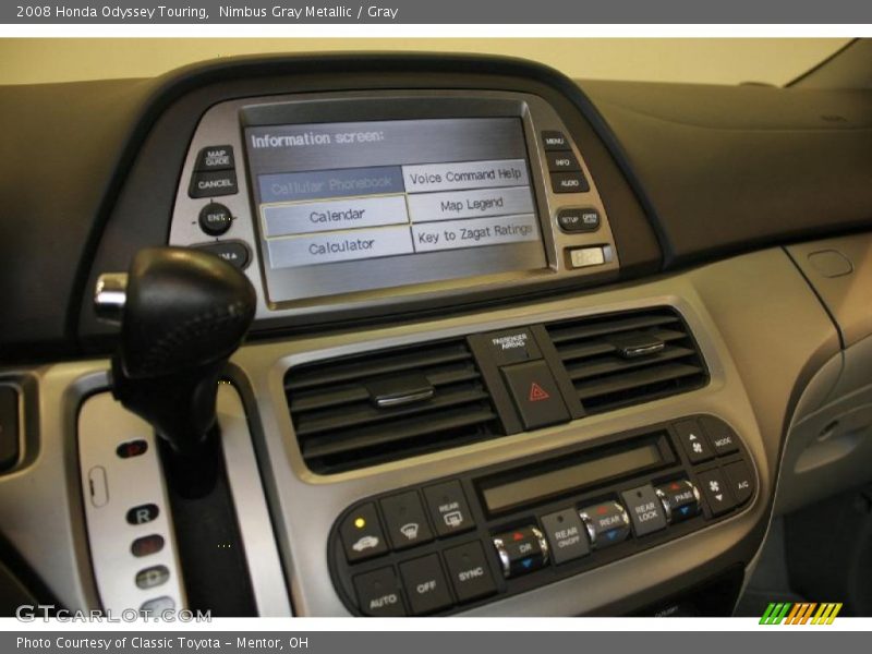 Nimbus Gray Metallic / Gray 2008 Honda Odyssey Touring