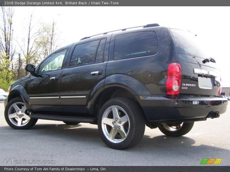 Brilliant Black / Khaki Two-Tone 2008 Dodge Durango Limited 4x4