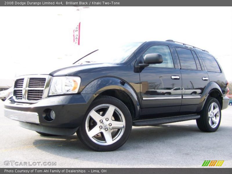 Brilliant Black / Khaki Two-Tone 2008 Dodge Durango Limited 4x4