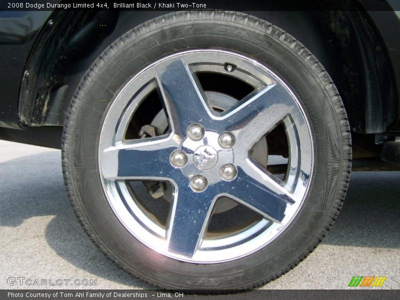 Brilliant Black / Khaki Two-Tone 2008 Dodge Durango Limited 4x4