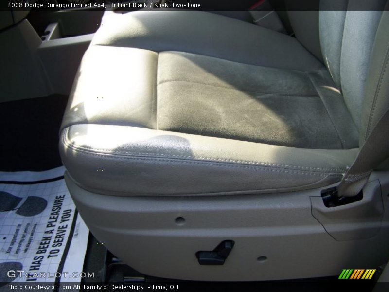 Brilliant Black / Khaki Two-Tone 2008 Dodge Durango Limited 4x4