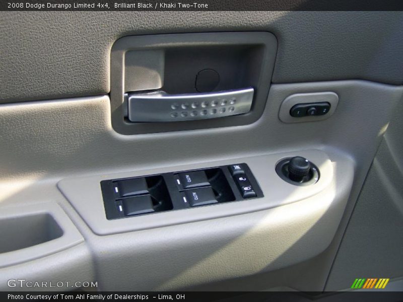 Brilliant Black / Khaki Two-Tone 2008 Dodge Durango Limited 4x4