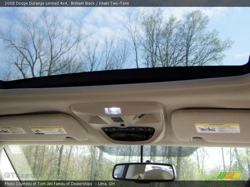 Brilliant Black / Khaki Two-Tone 2008 Dodge Durango Limited 4x4