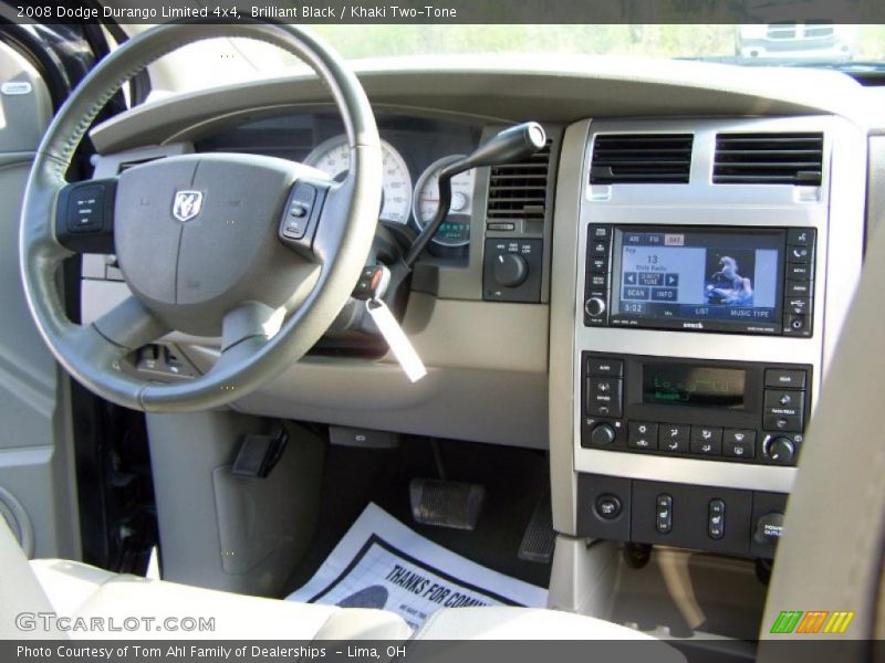 Brilliant Black / Khaki Two-Tone 2008 Dodge Durango Limited 4x4