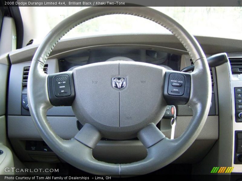 Brilliant Black / Khaki Two-Tone 2008 Dodge Durango Limited 4x4