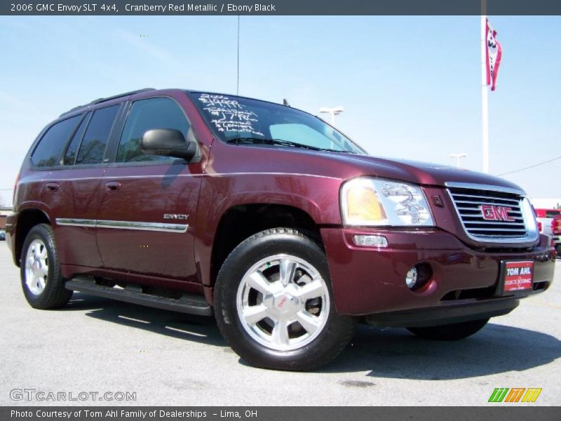 Cranberry Red Metallic / Ebony Black 2006 GMC Envoy SLT 4x4