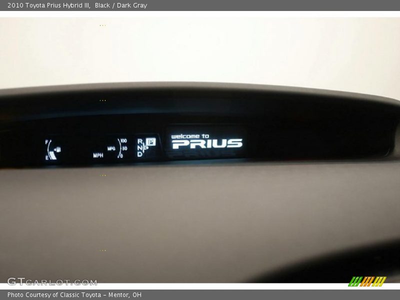 Black / Dark Gray 2010 Toyota Prius Hybrid III