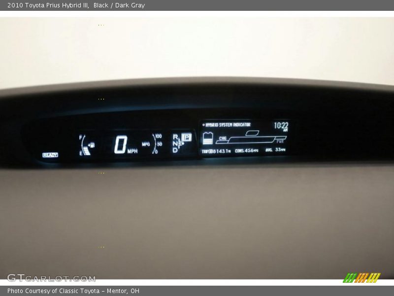 Black / Dark Gray 2010 Toyota Prius Hybrid III