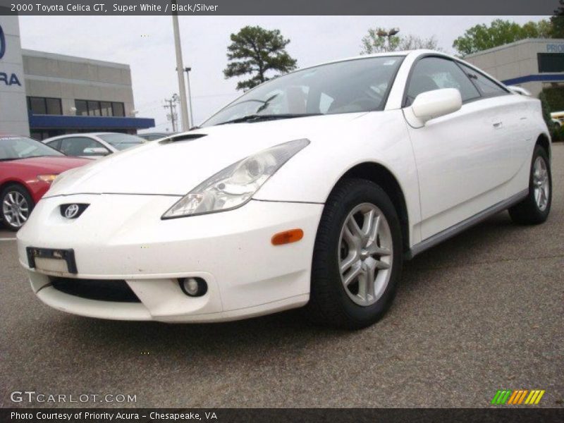 Super White / Black/Silver 2000 Toyota Celica GT