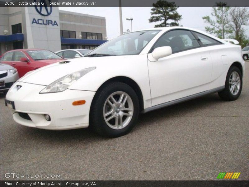 Super White / Black/Silver 2000 Toyota Celica GT