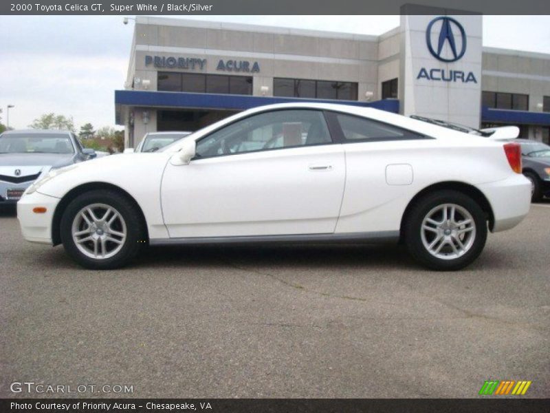 Super White / Black/Silver 2000 Toyota Celica GT