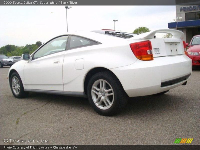 Super White / Black/Silver 2000 Toyota Celica GT