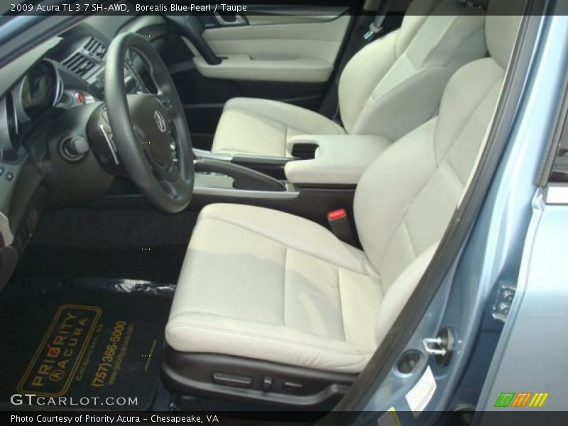 Borealis Blue Pearl / Taupe 2009 Acura TL 3.7 SH-AWD