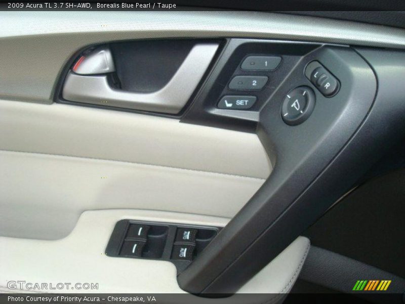 Borealis Blue Pearl / Taupe 2009 Acura TL 3.7 SH-AWD
