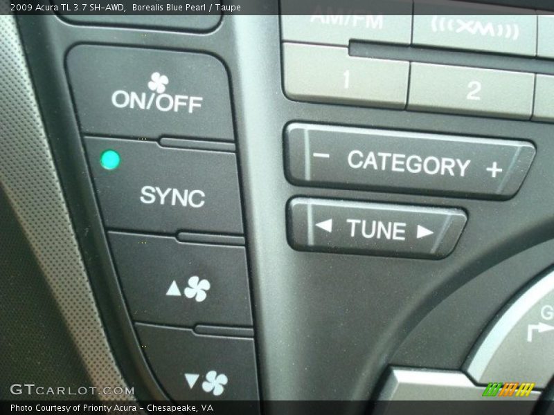 Borealis Blue Pearl / Taupe 2009 Acura TL 3.7 SH-AWD