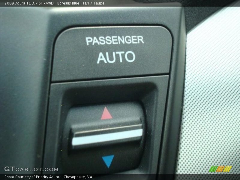 Borealis Blue Pearl / Taupe 2009 Acura TL 3.7 SH-AWD
