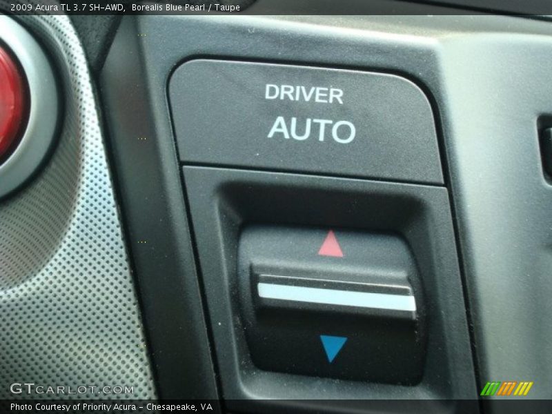 Borealis Blue Pearl / Taupe 2009 Acura TL 3.7 SH-AWD