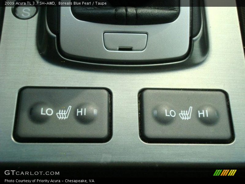 Borealis Blue Pearl / Taupe 2009 Acura TL 3.7 SH-AWD