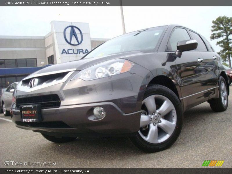 Grigio Metallic / Taupe 2009 Acura RDX SH-AWD Technology