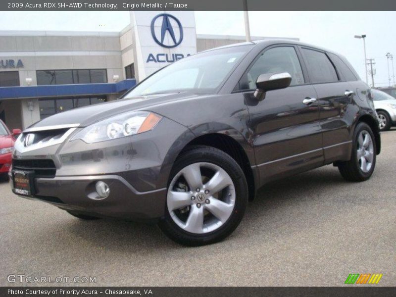Grigio Metallic / Taupe 2009 Acura RDX SH-AWD Technology