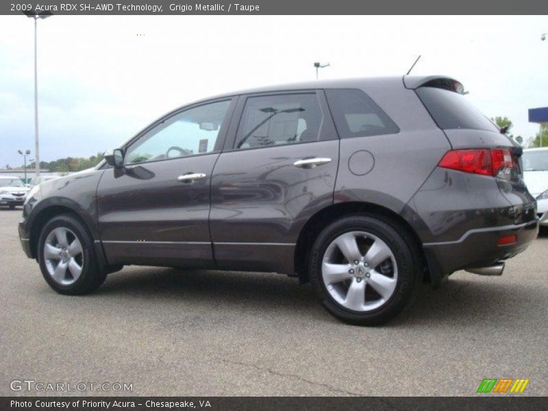 Grigio Metallic / Taupe 2009 Acura RDX SH-AWD Technology