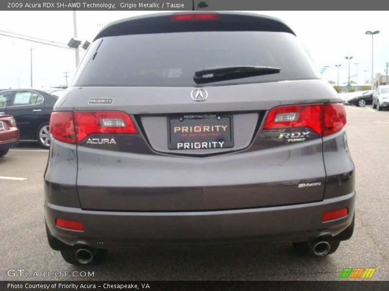 Grigio Metallic / Taupe 2009 Acura RDX SH-AWD Technology