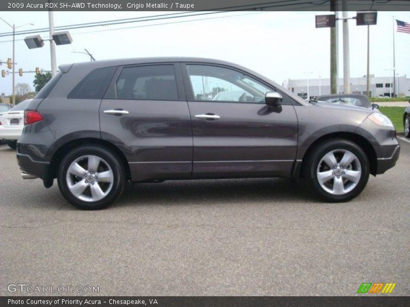 Grigio Metallic / Taupe 2009 Acura RDX SH-AWD Technology