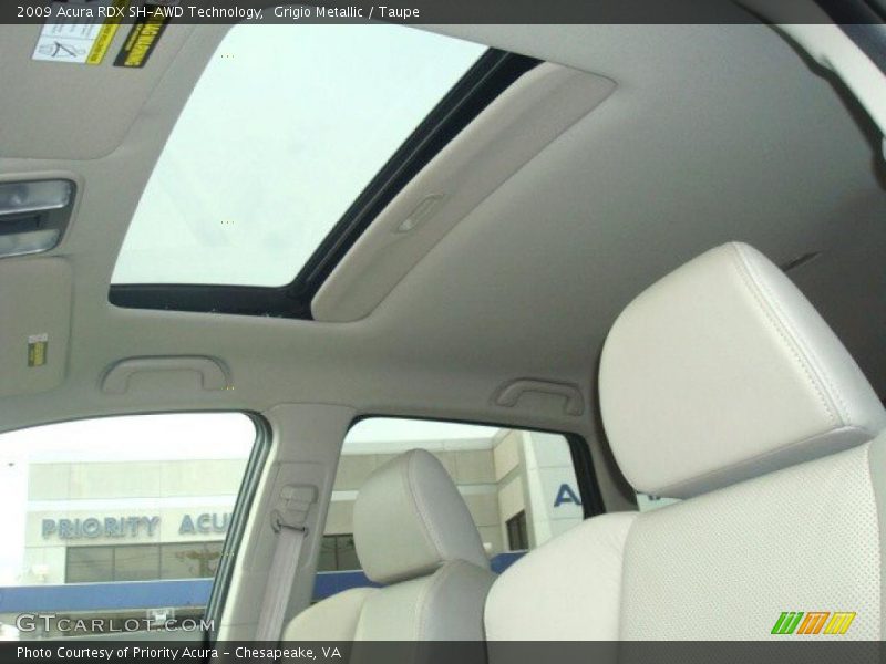 Grigio Metallic / Taupe 2009 Acura RDX SH-AWD Technology