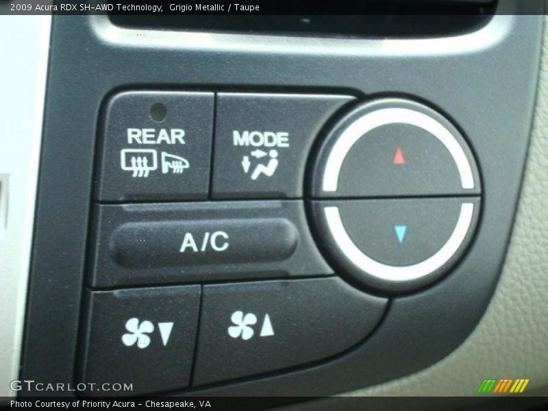 Grigio Metallic / Taupe 2009 Acura RDX SH-AWD Technology