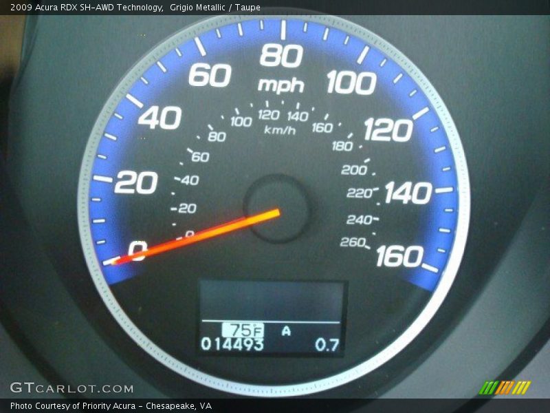 Grigio Metallic / Taupe 2009 Acura RDX SH-AWD Technology