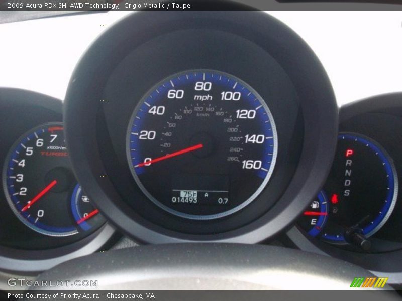 Grigio Metallic / Taupe 2009 Acura RDX SH-AWD Technology