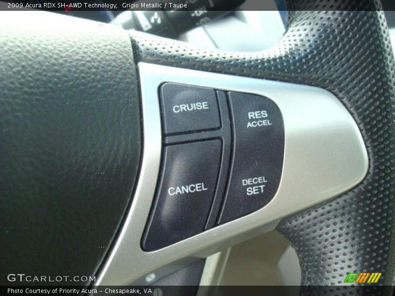Grigio Metallic / Taupe 2009 Acura RDX SH-AWD Technology