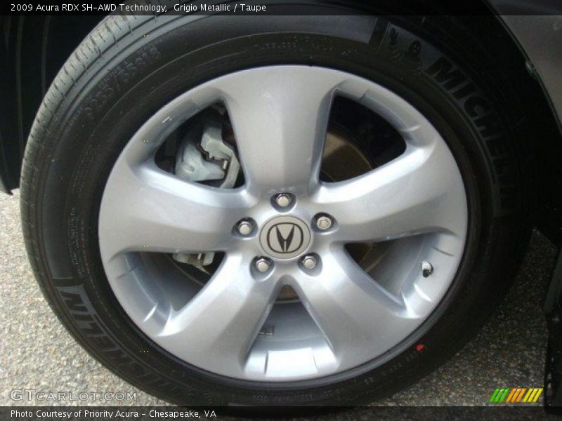 Grigio Metallic / Taupe 2009 Acura RDX SH-AWD Technology