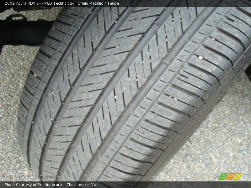 Grigio Metallic / Taupe 2009 Acura RDX SH-AWD Technology