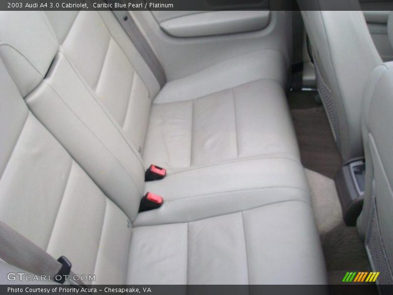 Caribic Blue Pearl / Platinum 2003 Audi A4 3.0 Cabriolet